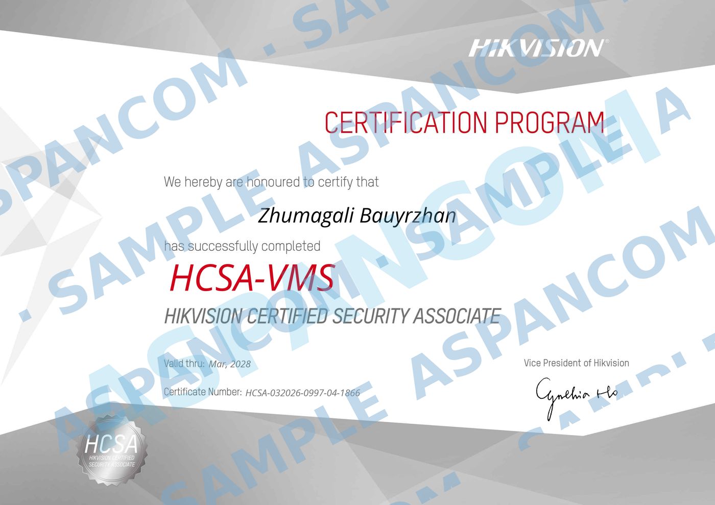 HCSA-VMS Hikvision